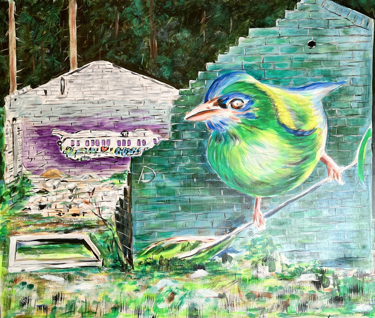  Graffiti bij het Wolfsven