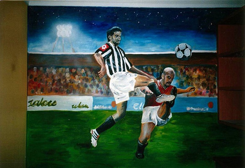 soccer mural