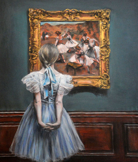Watching Degas (Dancers on the stage)