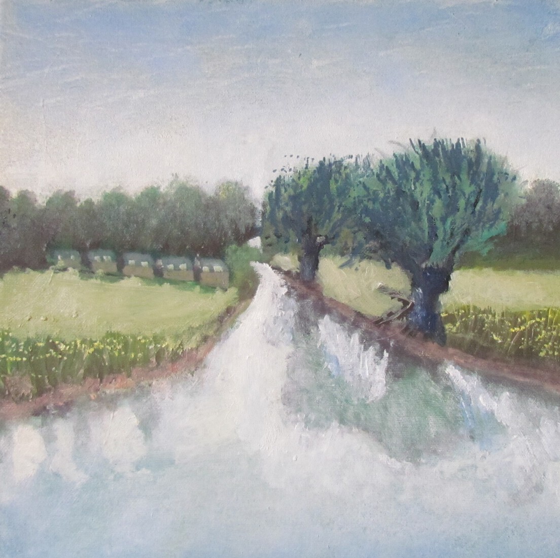 Sloot in het binnenveld