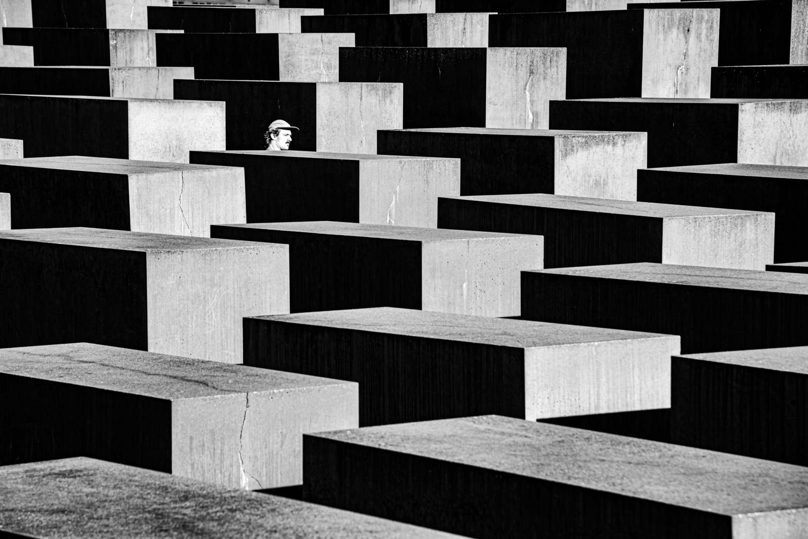 Berlijn, Holocaust monument, zwart/wit