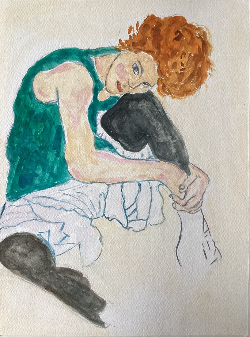 Vrouw van Egon Schiele