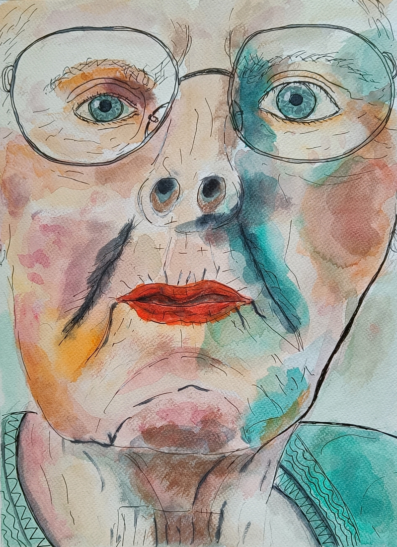 Portret oudere vrouw