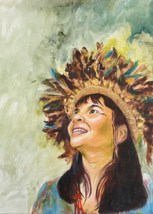 Portretten in verschillende materialen