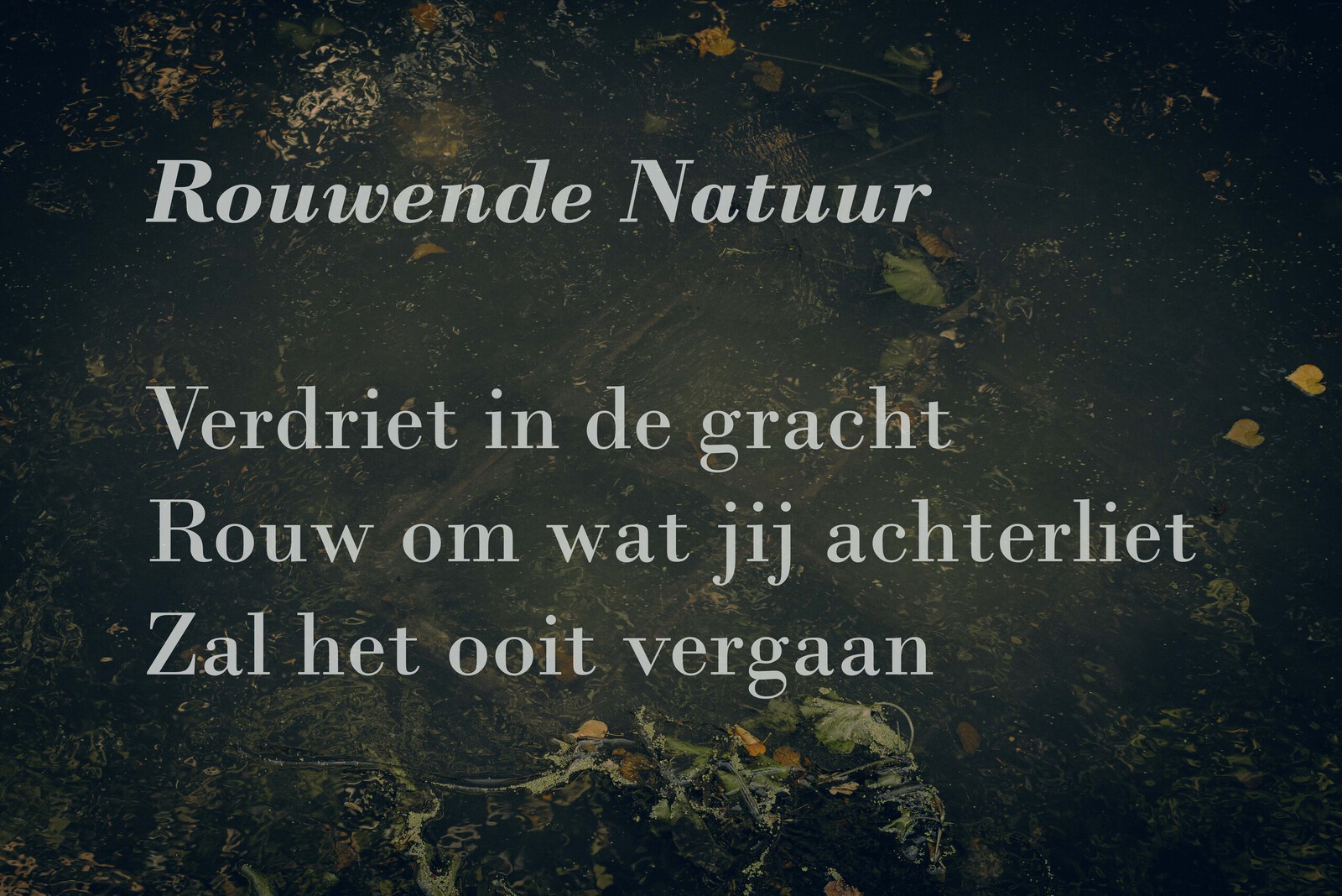 Rouwende natuur #6