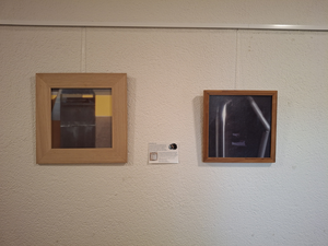 Fotoserie gemaakt met een pinhole-lens van wc-rolletjes en een museumkaart.