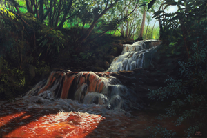 Landschappen, zowel en plein air, als in de studio geschilderd.