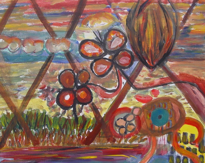 Sfeer met straatartiesten