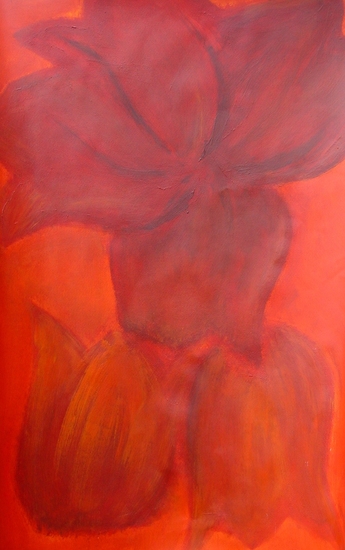 Bloemen experimenteel oranje