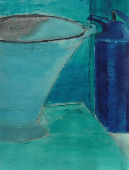 Stilleven kan en schaal