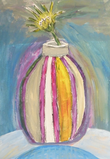 Schilderen in de tuin met Petra 1 -