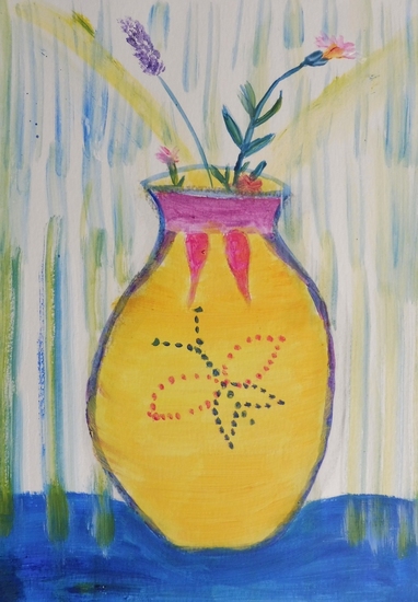 Schilderen in de tuin met Petra 2