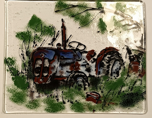 Glass works from tiffany to painted glass, all with wheels.