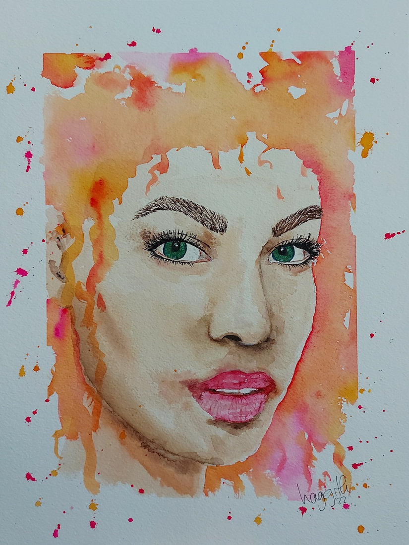 Fierce Girl (roze/oranje haar)