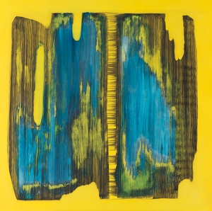 Panels 60 x 60, oil and spray on wood