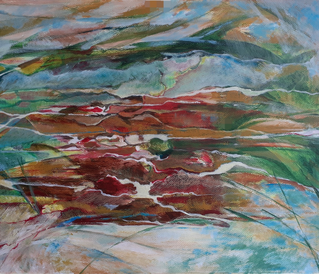 Het rode land achter de bergen