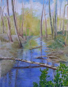 Vanuit realistische werken wordt geleidelijk toegewerkt naar abstractie