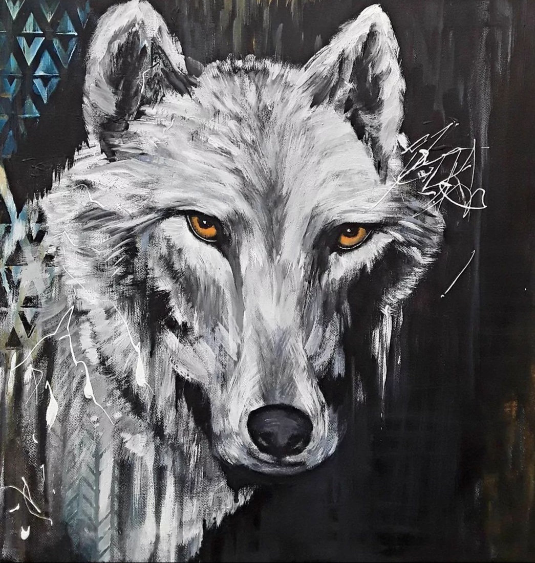 Witte wolf