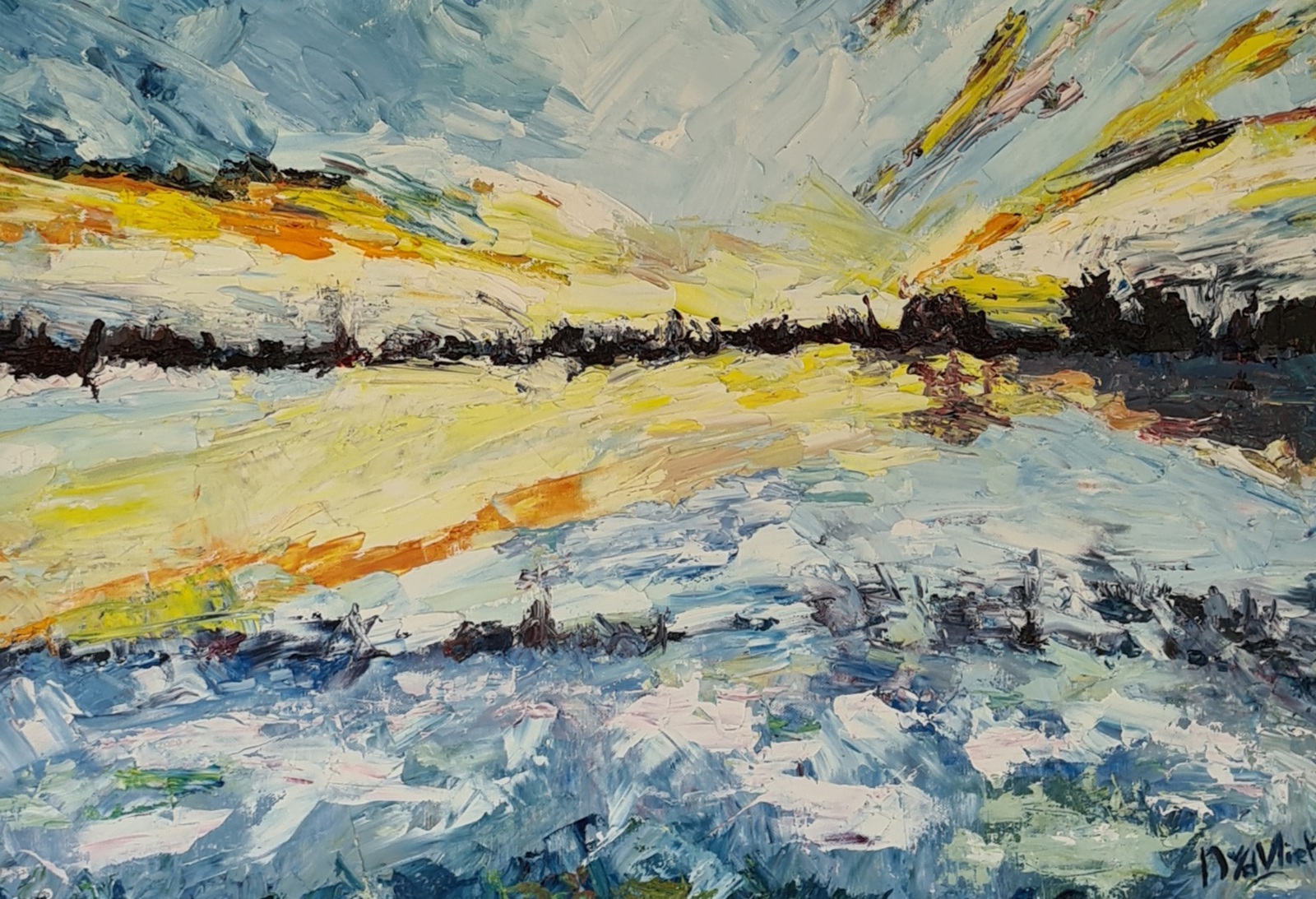 Just before the evening falls 