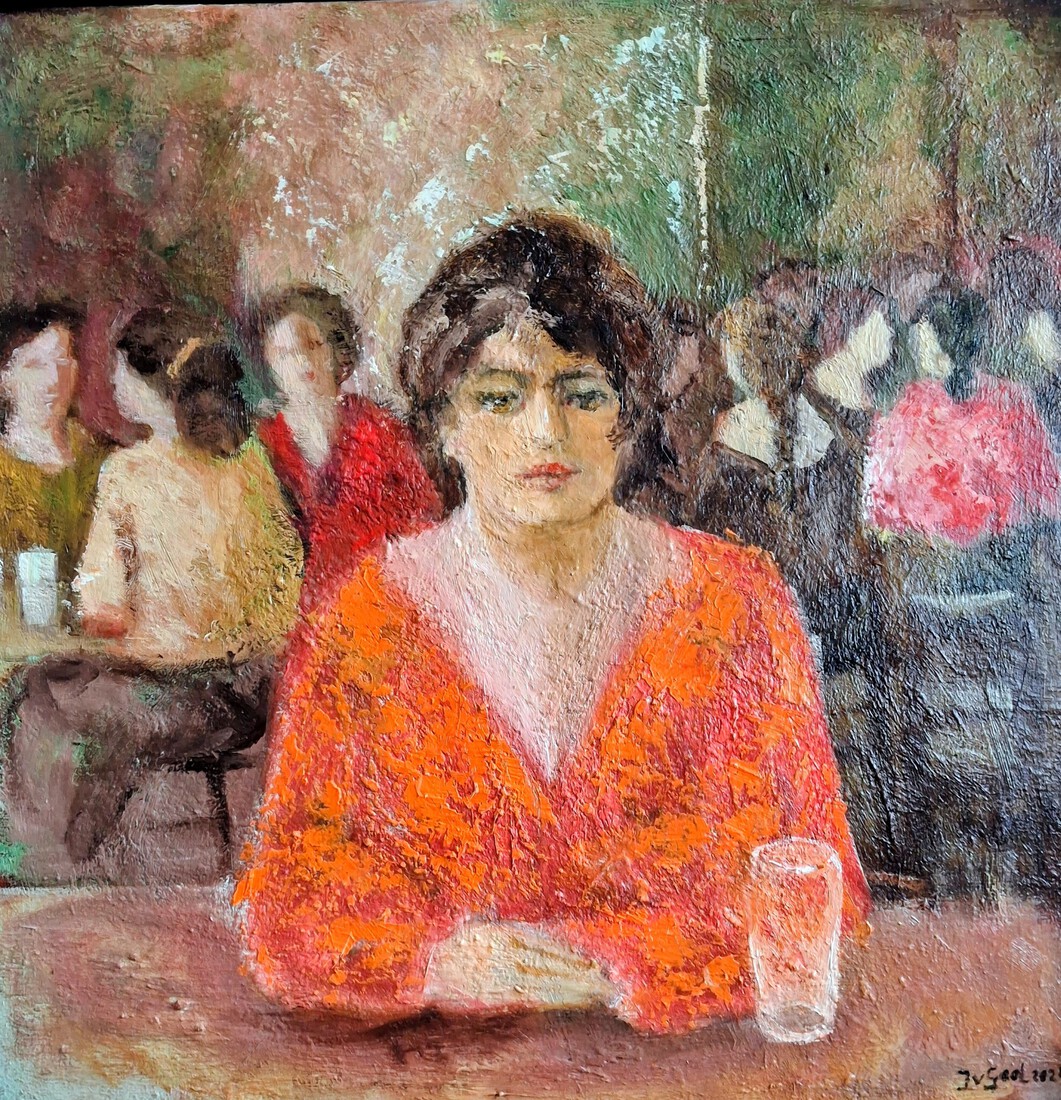In het cafe 