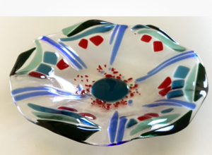 Kleurige glazen schalen