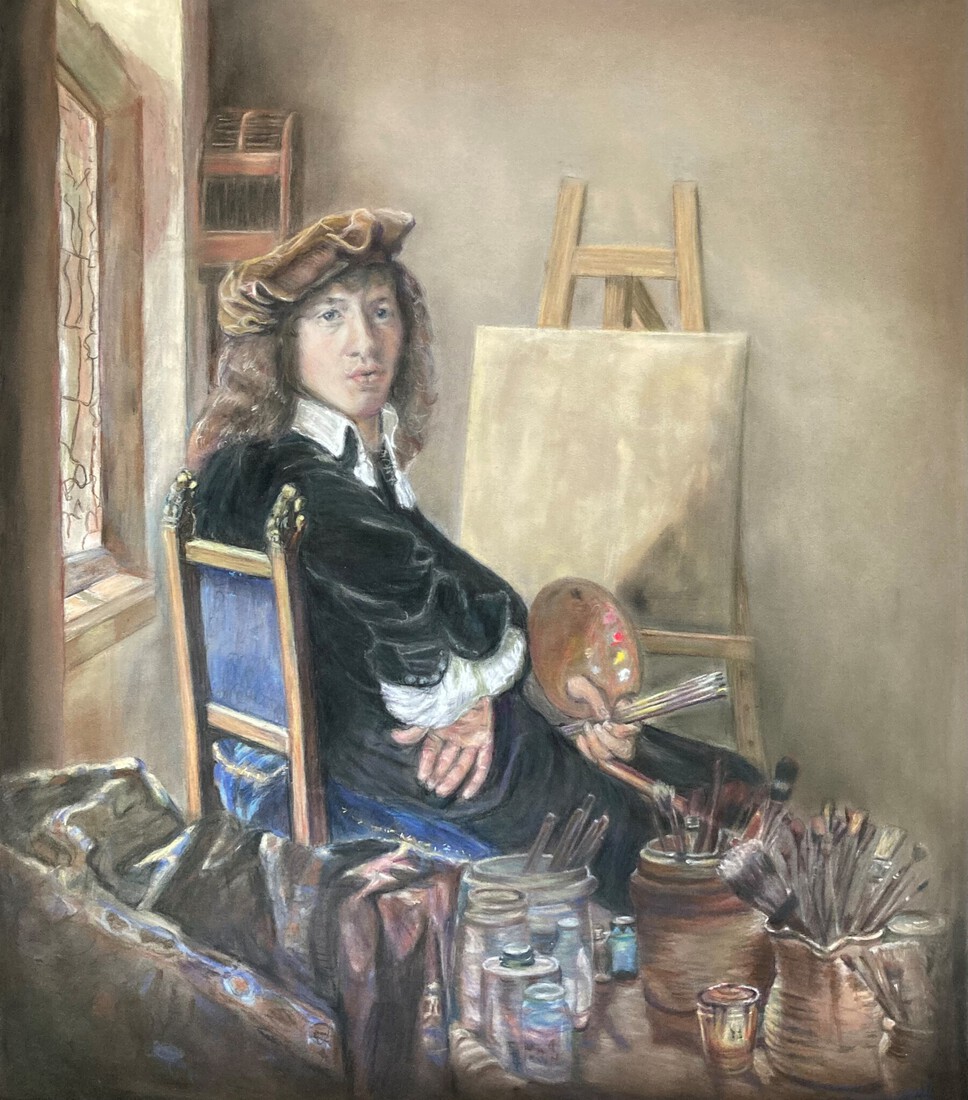 Vermeer in zijn atelier