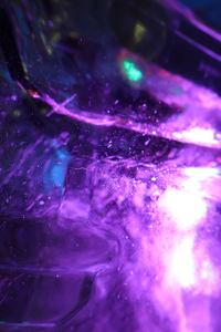 Lens-based photo's in a mainly purple, pink and/or blue setting   titles are worktitles.