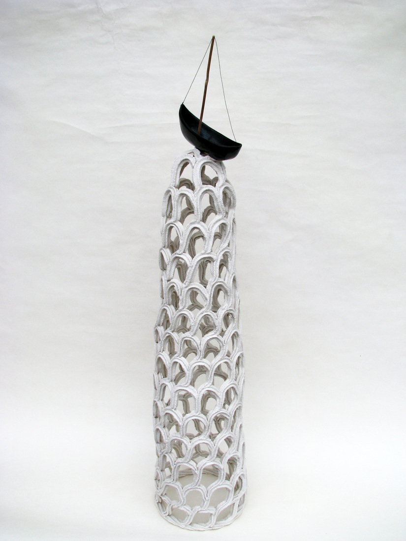 'Geen zee te hoog', wit