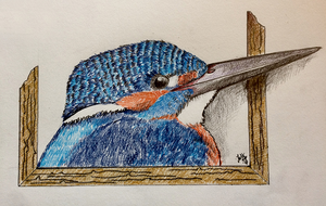 Kleurpotlood en potloodtekeningen