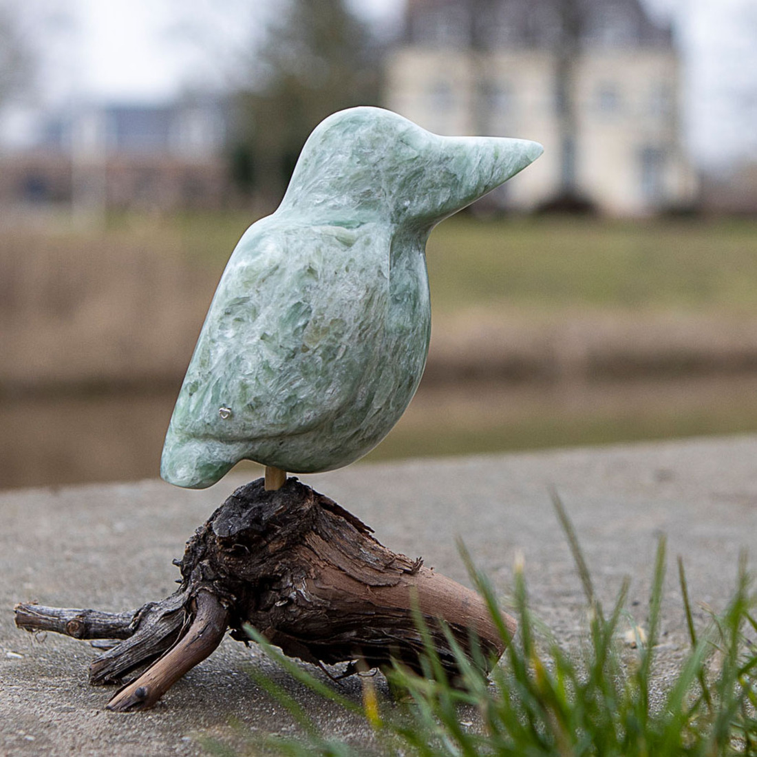 ijsvogeltje van India speksteen  (1)