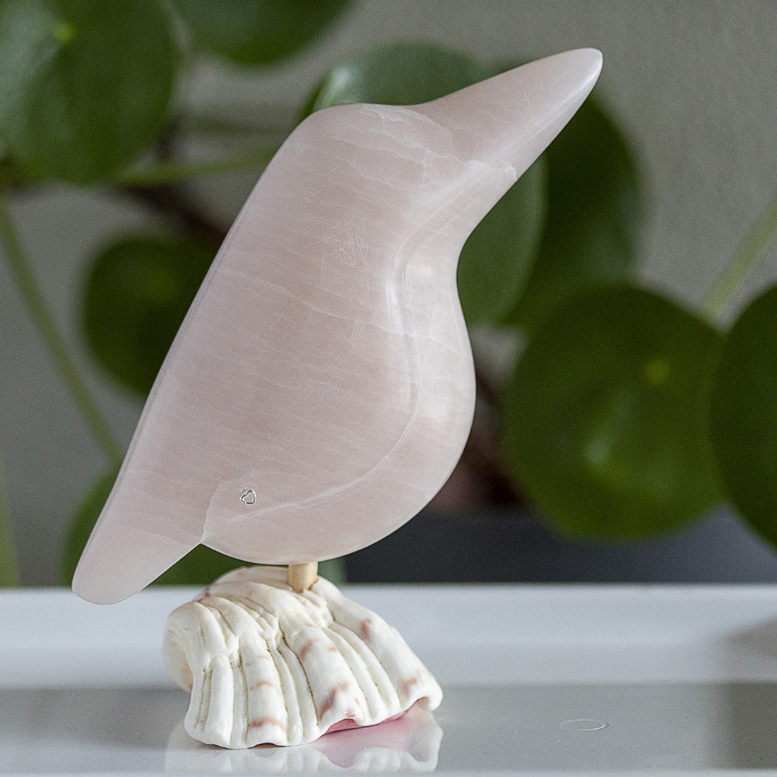 ijsvogeltje van rose Chinees speksteen  (1)