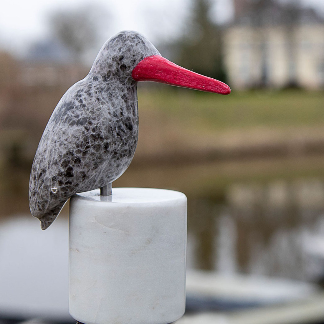 ijsvogel van Afrikaans speksteen (1)