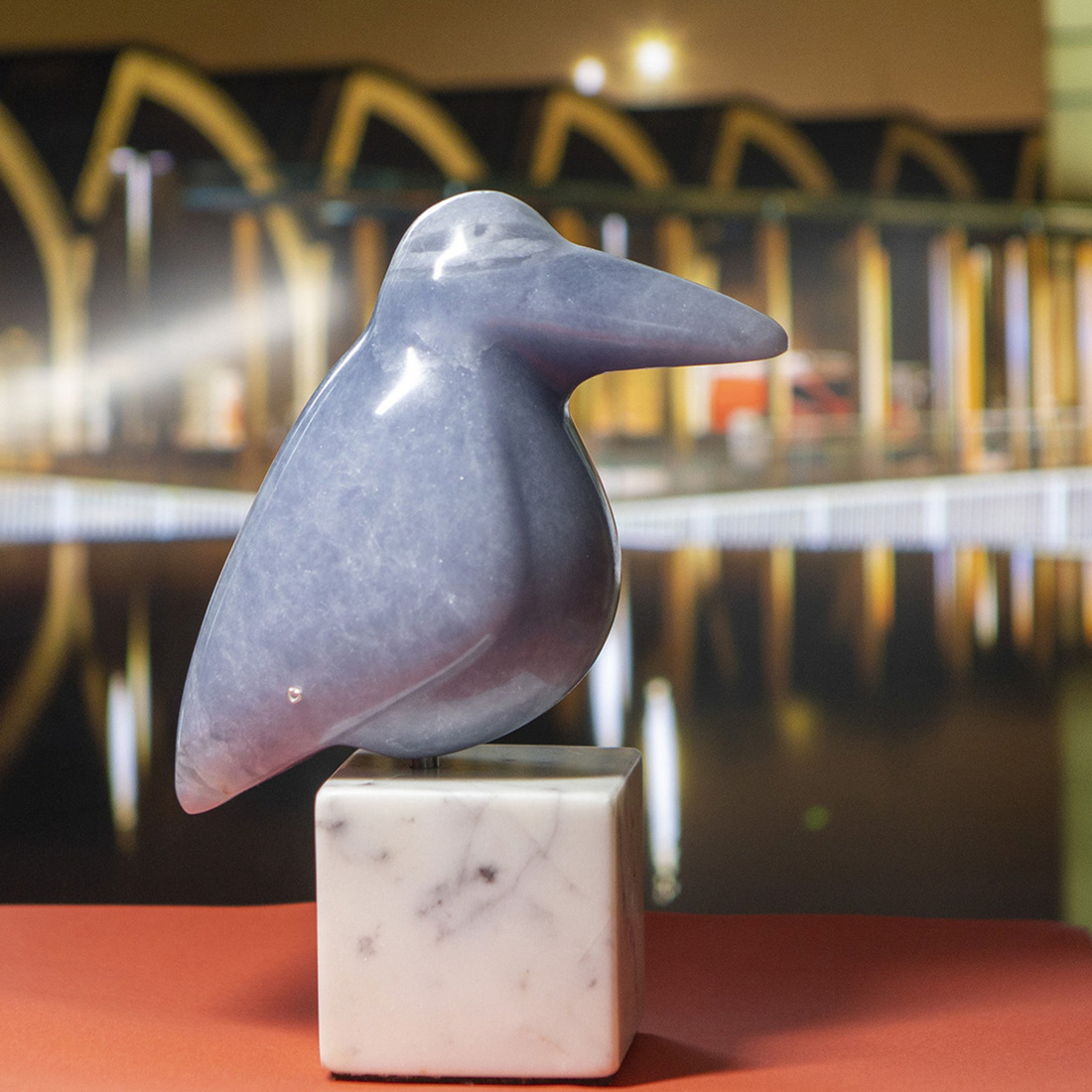 ijsvogel van blauwe albast  (5)