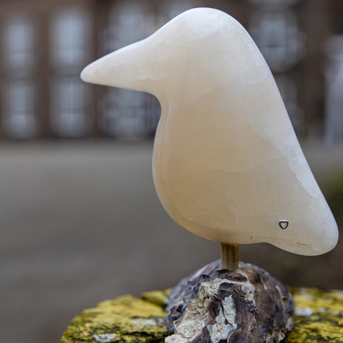 Klein ijsvogeltje van oranje seleniet (2)