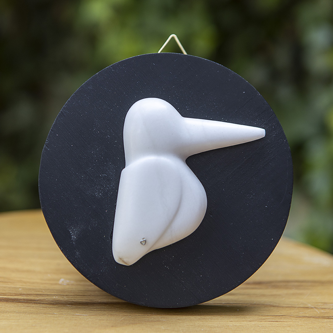 Plaquette met ijsvogeltje 