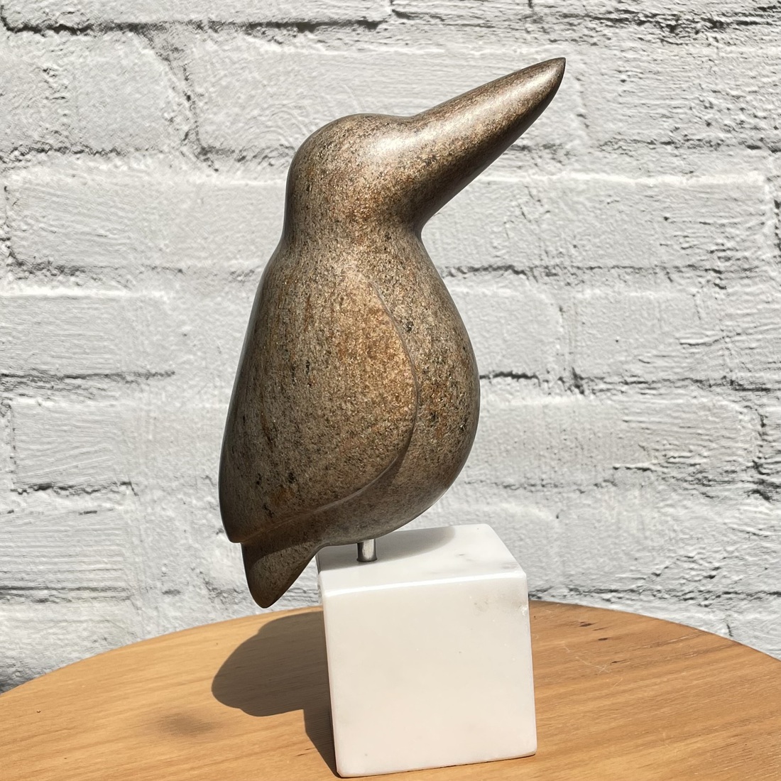 ijsvogel van Braziliaans speksteen 