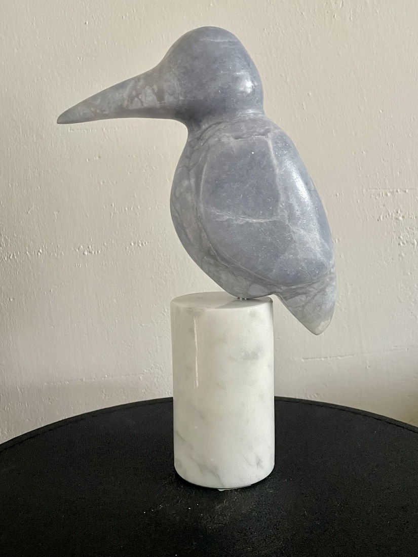 ijsvogel van blauwe albast  (4)