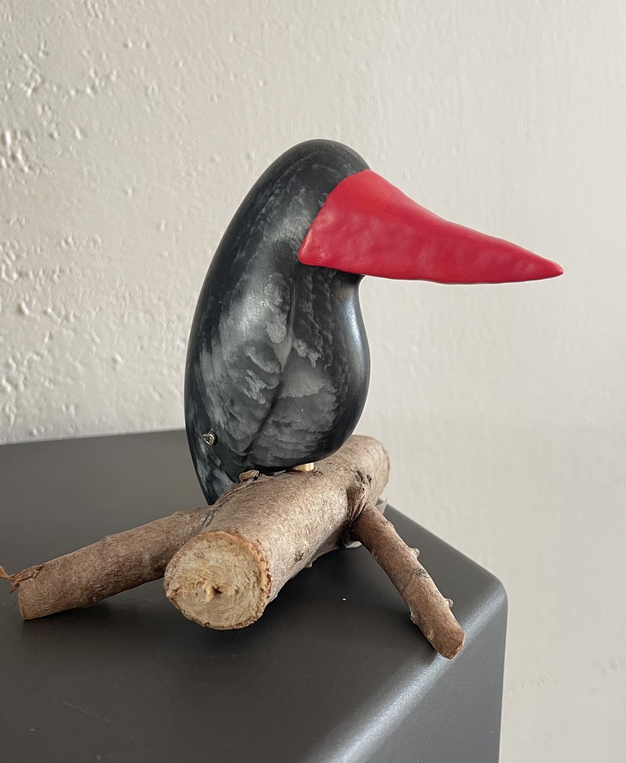 ijsvogeltje van Afrikaans speksteen 4