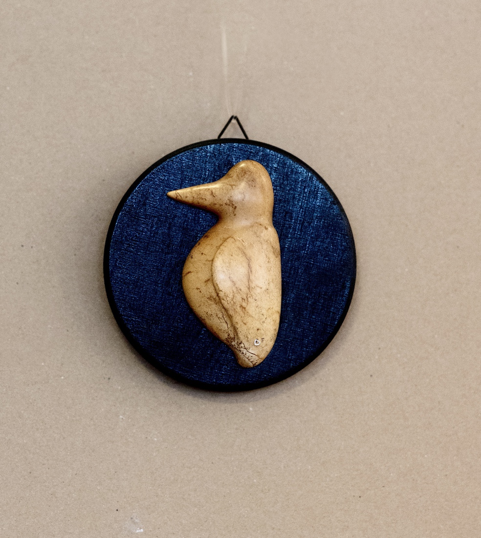 Plaquette met ijsvogeltje van Galastone 