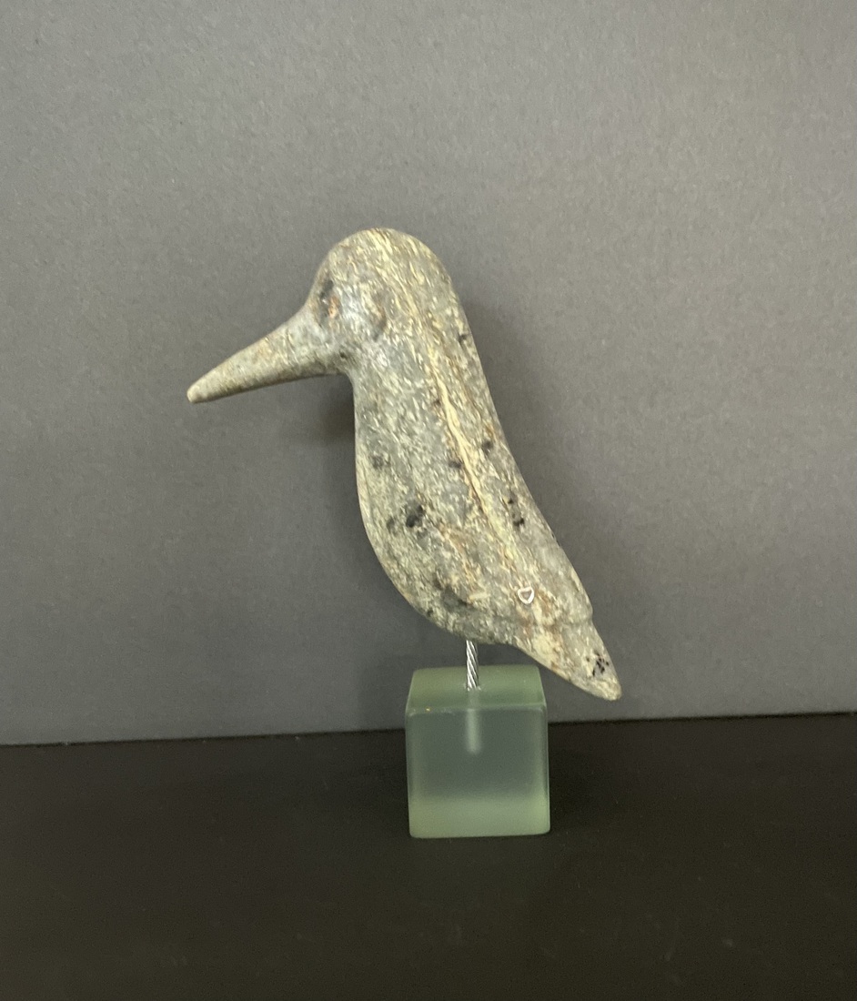 ijsvogeltje van Pakistaans speksteen