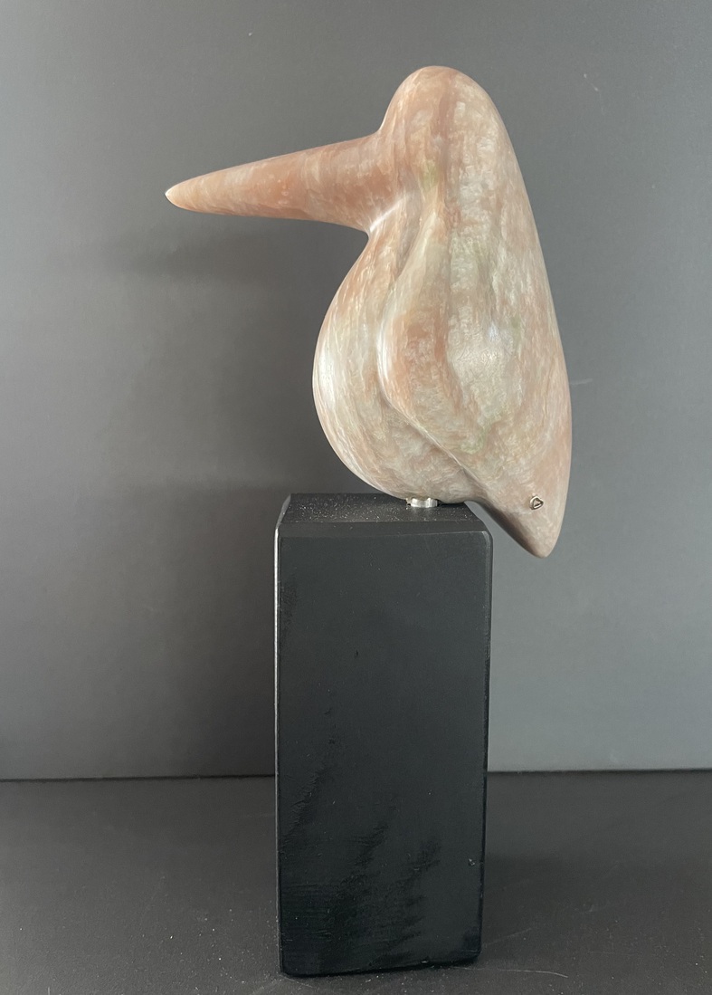 ijsvogel van Indisch speksteen 