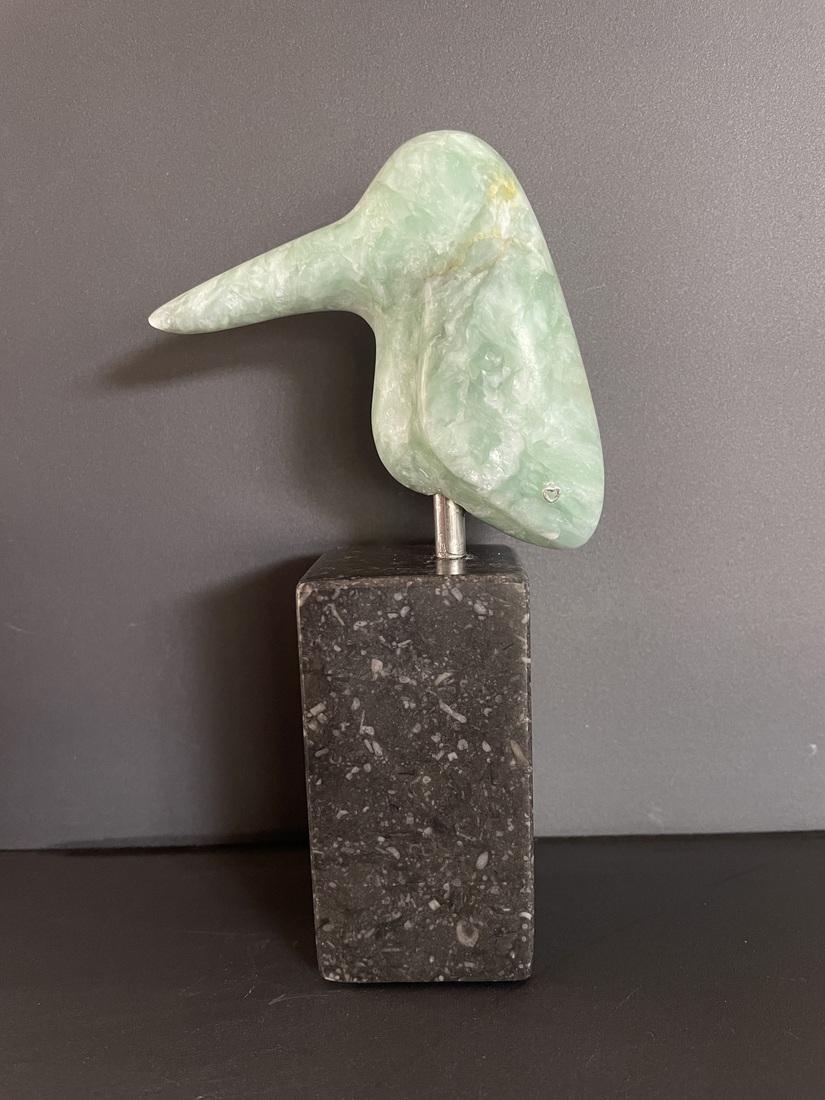 ijsvogel van  turquoise Indisch speksteen (6)