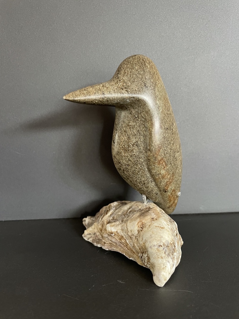 ijsvogeltje van Braziliaans speksteen 