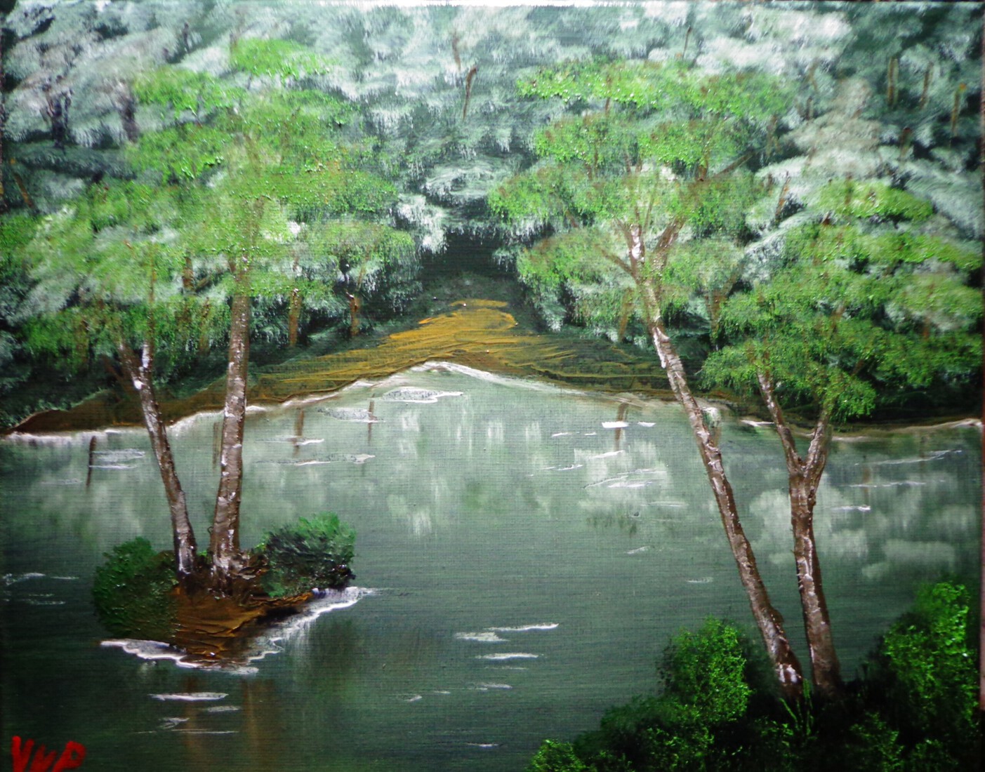 Smaragdgroene omgeving