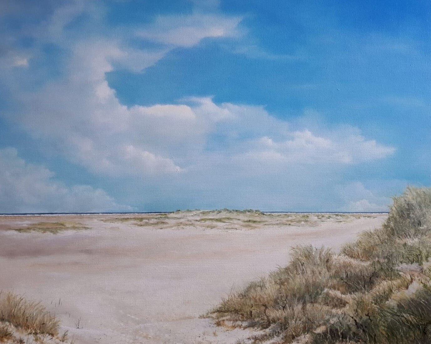 Strand tussen Renesse en Burgh Haamstede.  