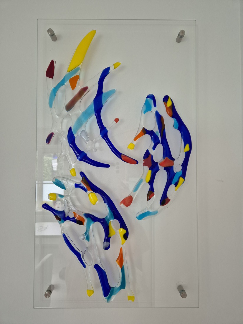 Wandplaat met rvs houders