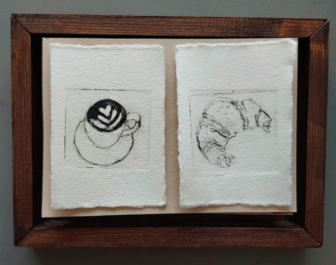 Cappuccino et un Croissant