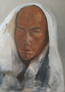 Karl is series of 5 paintings of a male mannequin. Somebody said that this mannequin deserved a name, and she called him Karl, and other people agreed. During the painting of this series, it became clear to me that Karl has a connecting role between people, and that Karl's expression expressed my state of mind without me realizing it. An object that was a mannequin, became Karl who developed a relationship with me and others. 