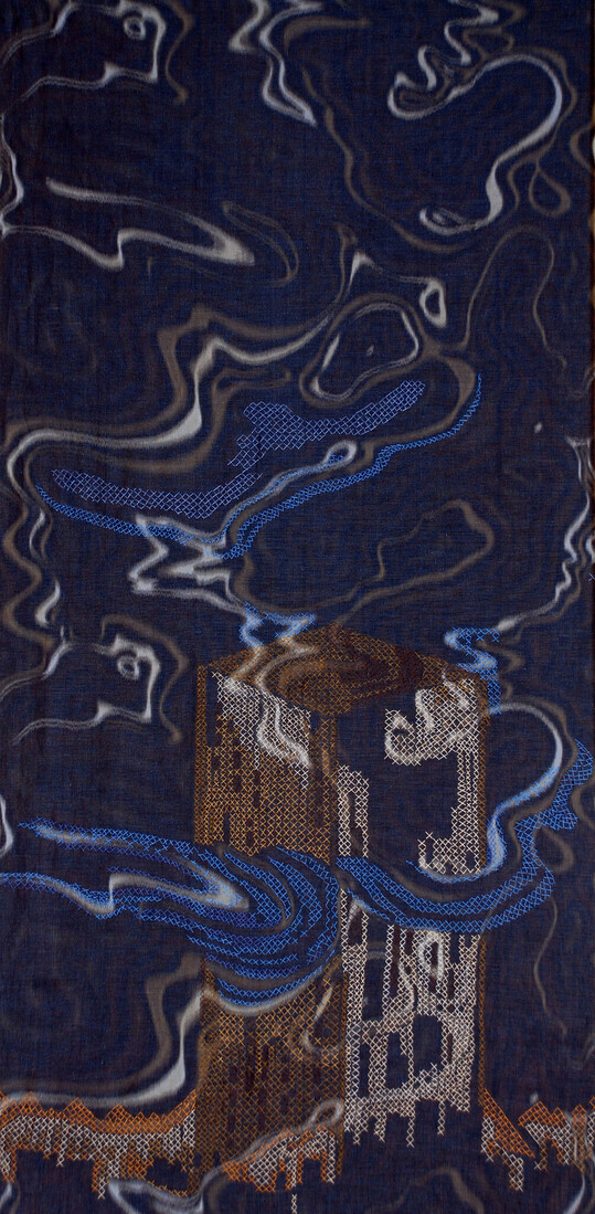 Tour envahie par des vagues