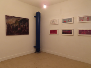 Een serie van werken met het thema horizon, te zien geweest in dialoog met Eva Wipfs werk 